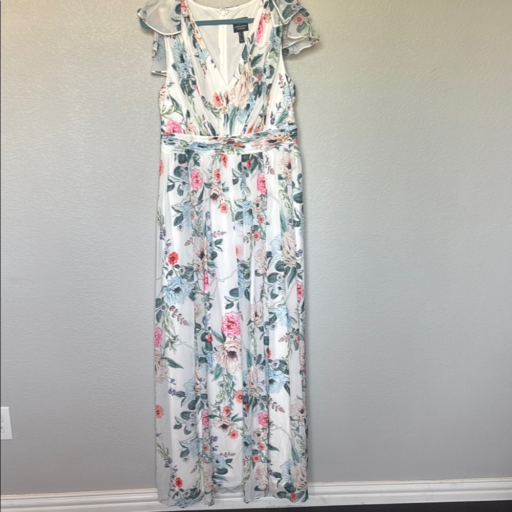 Adrianna Papell Floral Dress - Size 16